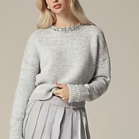 J. Crew Embellished pullover sweater M - Picture 2 of 11